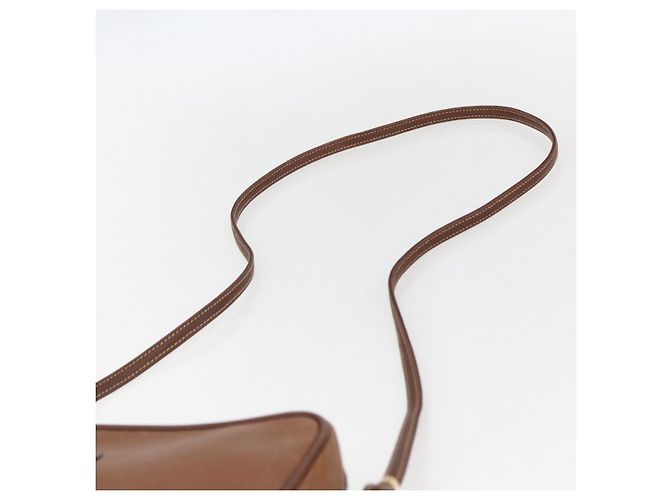 Gucci Sac à épaule en cuir marron doré Auth 158413 - vue 8