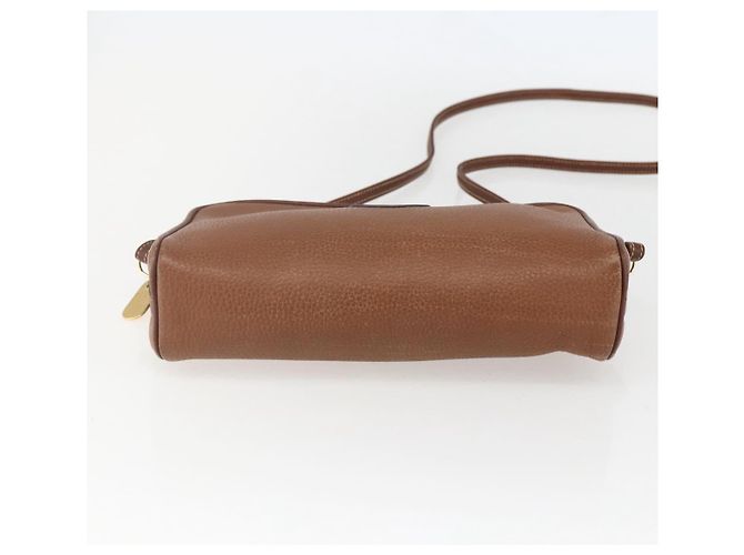 Gucci Sac à épaule en cuir marron doré Auth 158413 - vue 9