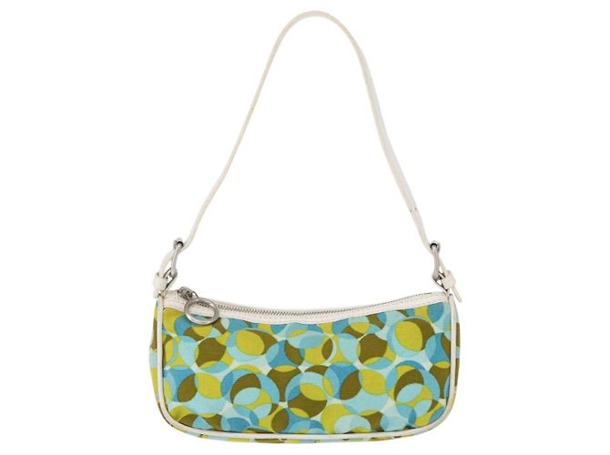 Pochette Accessorio CÉLINE Canvas Verde Argento Auth 157942 - vista 13