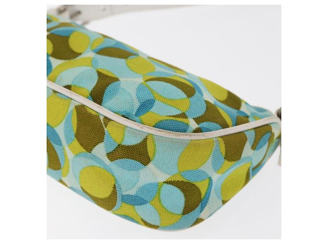 Pochette Accessorio CÉLINE Canvas Verde Argento Auth 157942 - vista 14