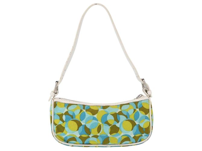 Pochette Accessorio CÉLINE Canvas Verde Argento Auth 157942 - vista 2