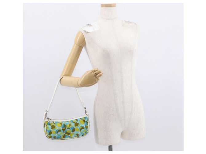 Pochette Accessorio CÉLINE Canvas Verde Argento Auth 157942 - vista 21