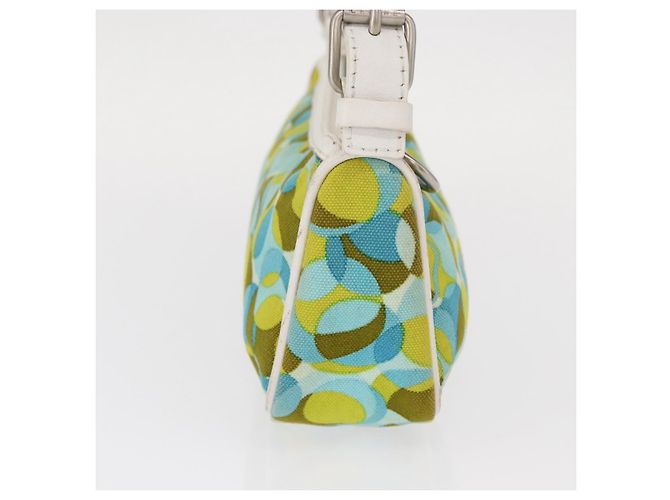 Pochette Accessorio CÉLINE Canvas Verde Argento Auth 157942 - vista 4
