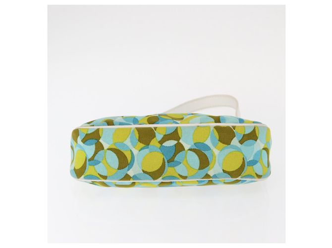 Pochette Accessorio CÉLINE Canvas Verde Argento Auth 157942 - vista 5