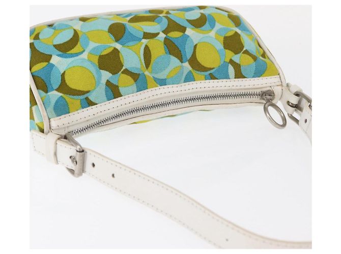 Pochette Accessorio CÉLINE Canvas Verde Argento Auth 157942 - vista 6