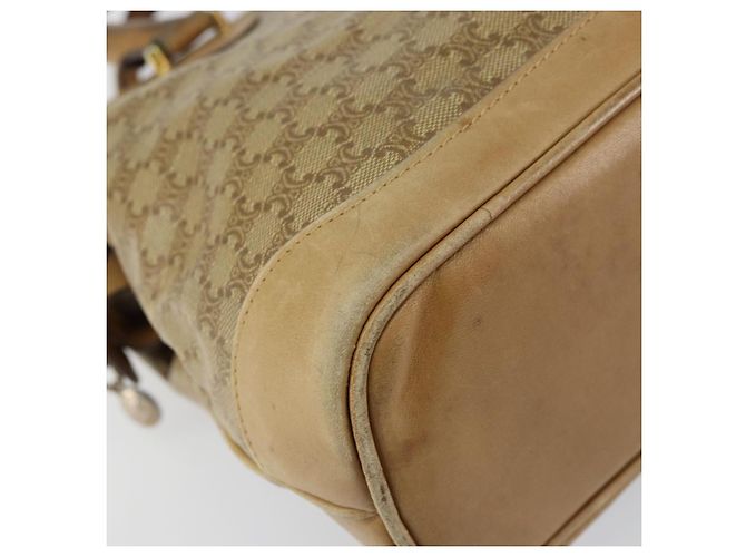 Céline Borsa a mano in tela Macadam CELINE PVC beige Auth ar13860 - vista 15