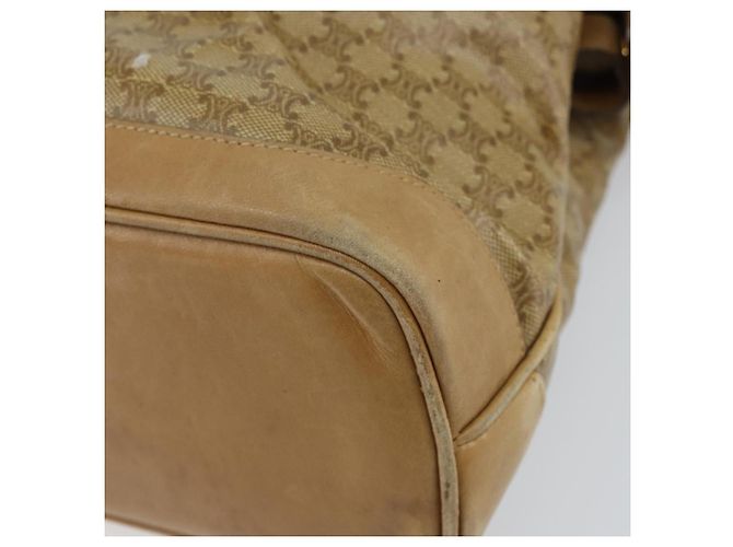 Céline Borsa a mano in tela Macadam CELINE PVC beige Auth ar13860 - vista 16