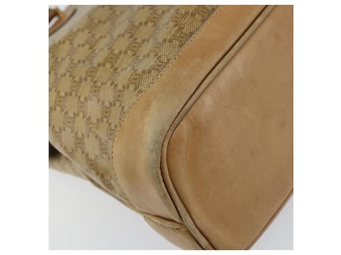 Céline Borsa a mano in tela Macadam CELINE PVC beige Auth ar13860 - vista 17