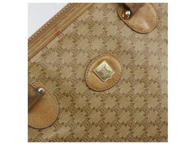 Céline Borsa a mano in tela Macadam CELINE PVC beige Auth ar13860 - vista 18