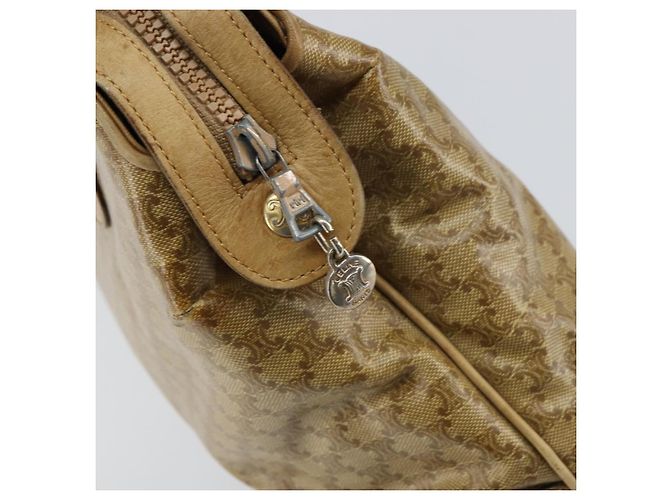 Céline Borsa a mano in tela Macadam CELINE PVC beige Auth ar13860 - vista 19