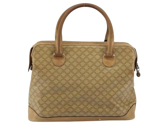 Céline Borsa a mano in tela Macadam CELINE PVC beige Auth ar13860 - vista 2