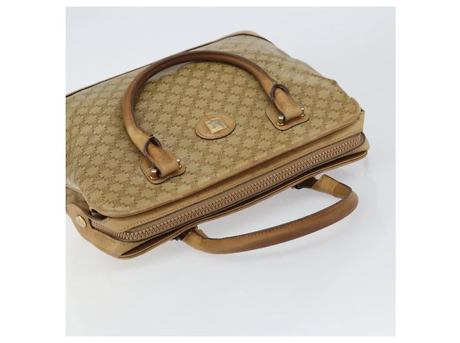 Céline Borsa a mano in tela Macadam CELINE PVC beige Auth ar13860 - vista 6