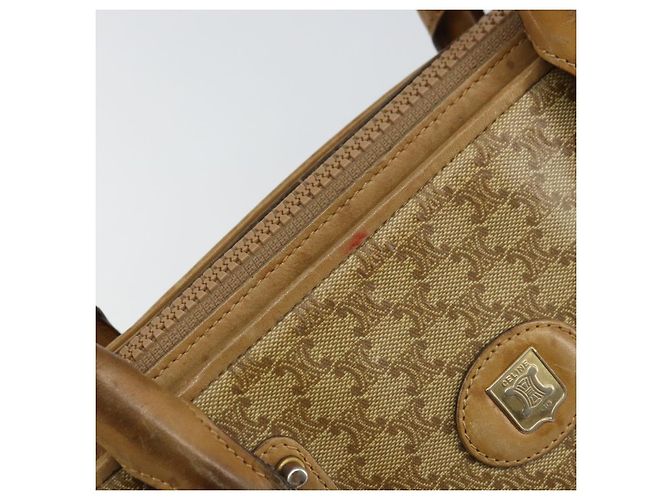 Céline Borsa a mano in tela Macadam CELINE PVC beige Auth ar13860 - vista 9