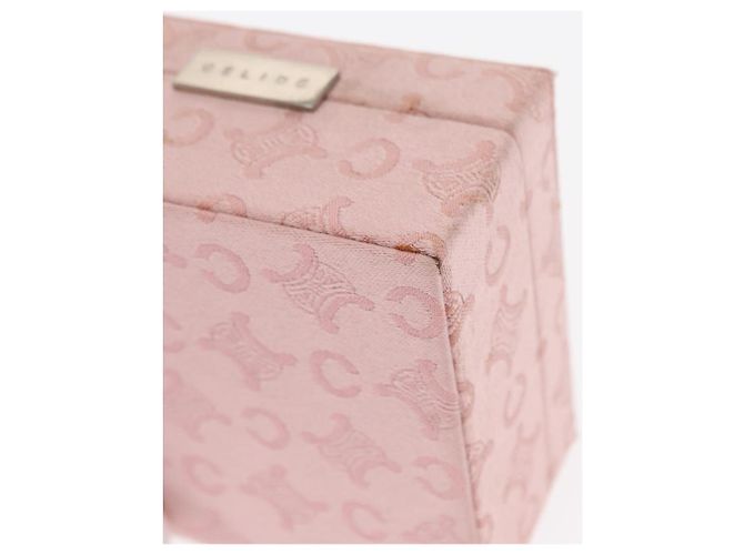 Céline Boîte à bijoux en toile Macadam CELINE C rose Auth 159299V - vue 14