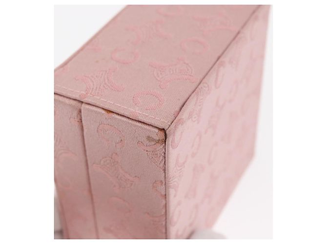 Céline Boîte à bijoux en toile Macadam CELINE C rose Auth 159299V - vue 15