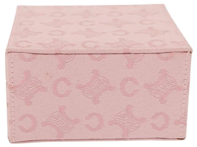 Céline Boîte à bijoux en toile Macadam CELINE C rose Auth 159299V - vue 2