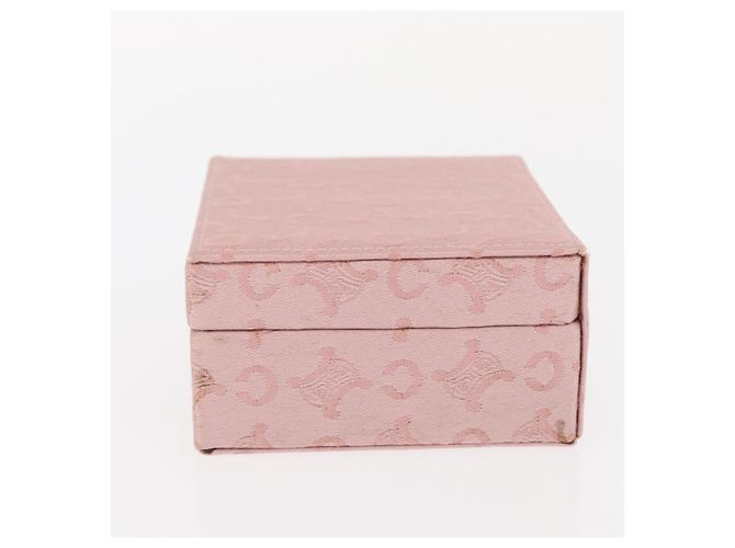 Céline Boîte à bijoux en toile Macadam CELINE C rose Auth 159299V - vue 3