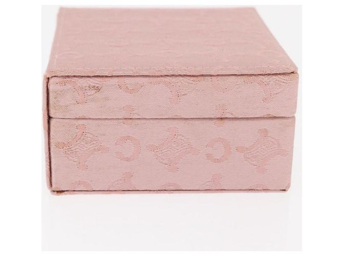 Céline Boîte à bijoux en toile Macadam CELINE C rose Auth 159299V - vue 4