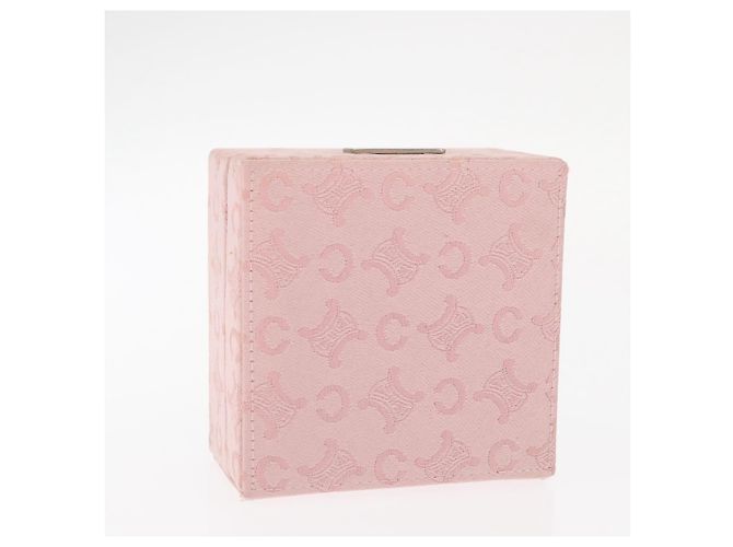 Céline Boîte à bijoux en toile Macadam CELINE C rose Auth 159299V - vue 5