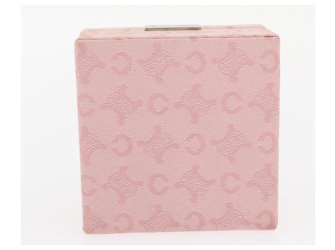Céline Boîte à bijoux en toile Macadam CELINE C rose Auth 159299V - vue 6