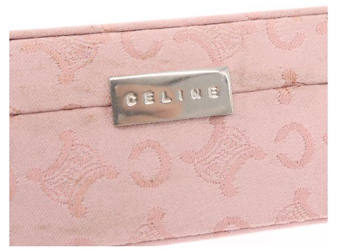 Céline Boîte à bijoux en toile Macadam CELINE C rose Auth 159299V - vue 8