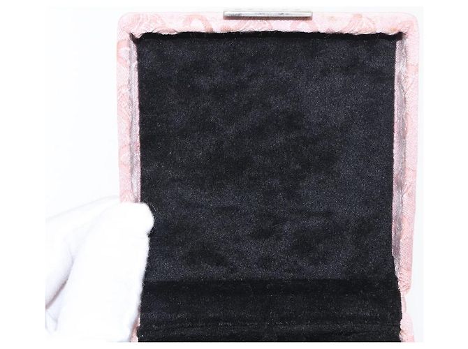 Céline Boîte à bijoux en toile Macadam CELINE C rose Auth 159299V - vue 9