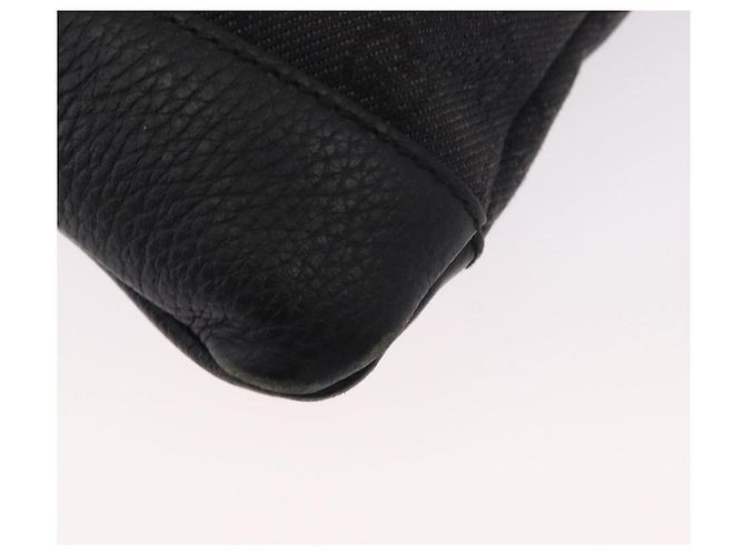 Borsa a Spalla GG Canvas Gucci Nera Argento 374414 Auth 156793 Nero - vista 14
