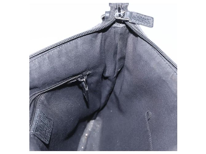 Borsa a Spalla GG Canvas Gucci Nera Argento 374414 Auth 156793 Nero - vista 18