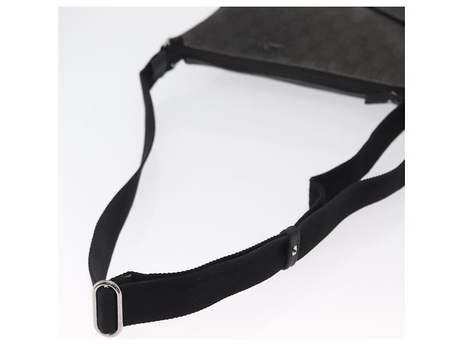 Borsa a Spalla GG Canvas Gucci Nera Argento 374414 Auth 156793 Nero - vista 7