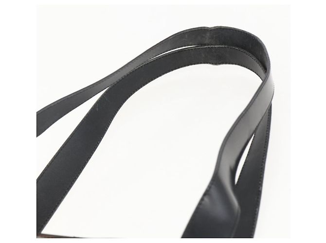 Céline Borsa a Spalla in Tela Macadam CELINE Vinile Marrone Oro Auth 148538 D'oro - vista 8