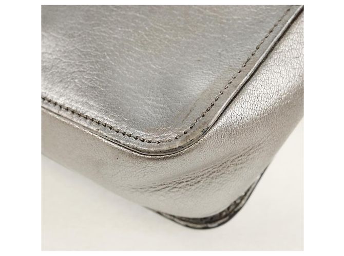 Borsa a Spalla in Pelle Miu Miu con Catena Oro Argento Auth 159240V D'oro - vista 18