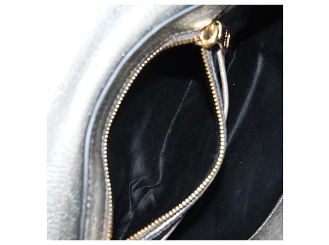 Borsa a Spalla in Pelle Miu Miu con Catena Oro Argento Auth 159240V D'oro - vista 26
