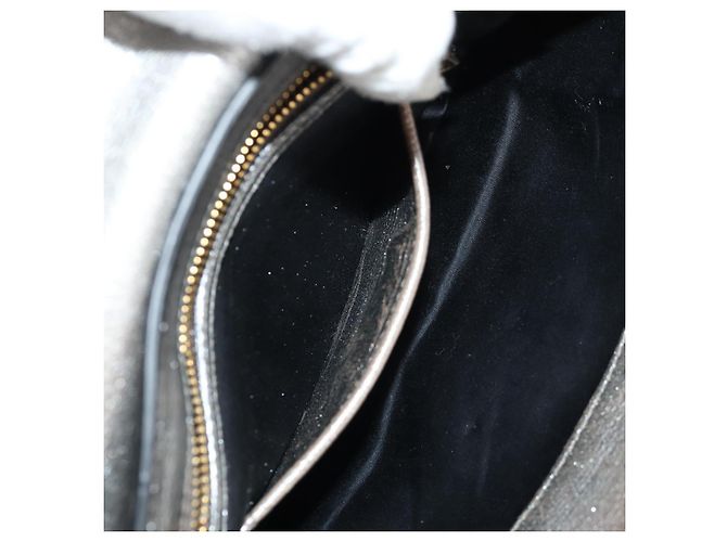 Borsa a Spalla in Pelle Miu Miu con Catena Oro Argento Auth 159240V D'oro - vista 27