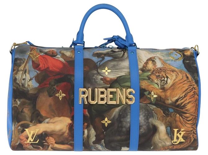 LOUIS VUITTON Collezione Masters Keepall Bandouliere 50 M43344 LV Auth 158953SAM Blu - vista 13