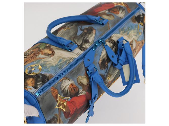 LOUIS VUITTON Collezione Masters Keepall Bandouliere 50 M43344 LV Auth 158953SAM Blu - vista 14