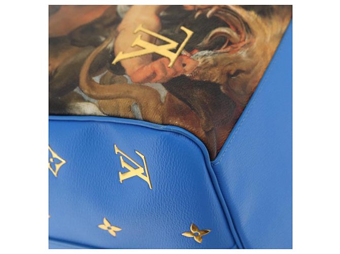 LOUIS VUITTON Collezione Masters Keepall Bandouliere 50 M43344 LV Auth 158953SAM Blu - vista 19