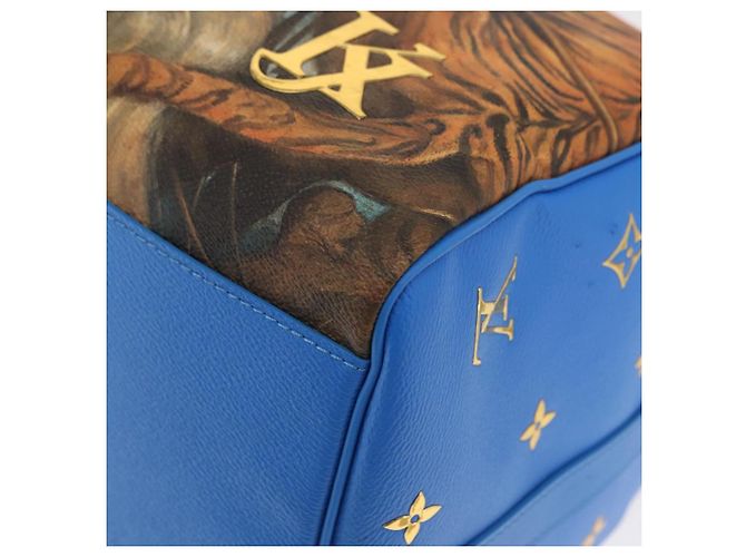 LOUIS VUITTON Collezione Masters Keepall Bandouliere 50 M43344 LV Auth 158953SAM Blu - vista 20