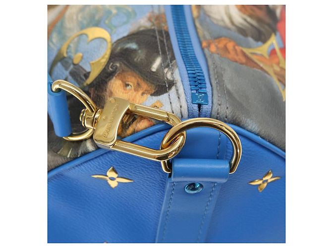 LOUIS VUITTON Collezione Masters Keepall Bandouliere 50 M43344 LV Auth 158953SAM Blu - vista 24