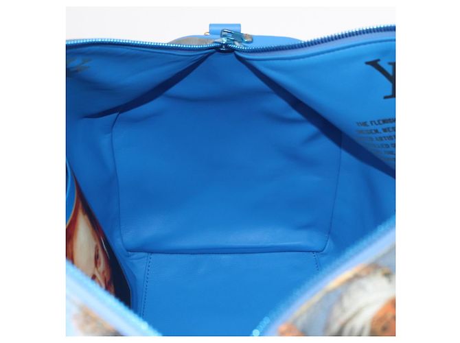 LOUIS VUITTON Collezione Masters Keepall Bandouliere 50 M43344 LV Auth 158953SAM Blu - vista 27