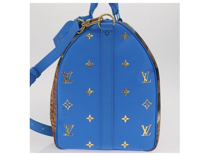 LOUIS VUITTON Collezione Masters Keepall Bandouliere 50 M43344 LV Auth 158953SAM Blu - vista 3