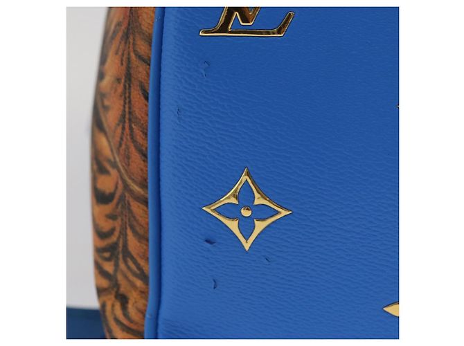 LOUIS VUITTON Collezione Masters Keepall Bandouliere 50 M43344 LV Auth 158953SAM Blu - vista 4