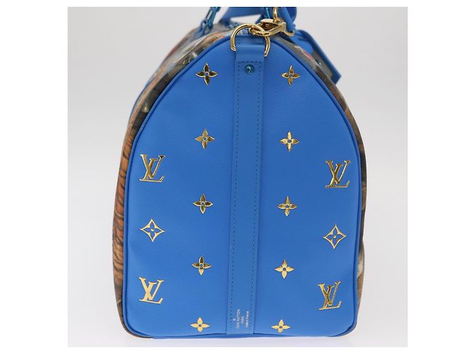 LOUIS VUITTON Collezione Masters Keepall Bandouliere 50 M43344 LV Auth 158953SAM Blu - vista 5