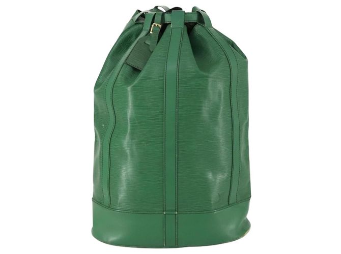 LOUIS VUITTON Borsa a Spalla Epi Randonnee GM Verde M43084 LV Auth BA8585 - vista 13