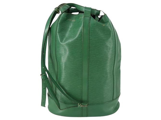 LOUIS VUITTON Borsa a Spalla Epi Randonnee GM Verde M43084 LV Auth BA8585 - vista 2