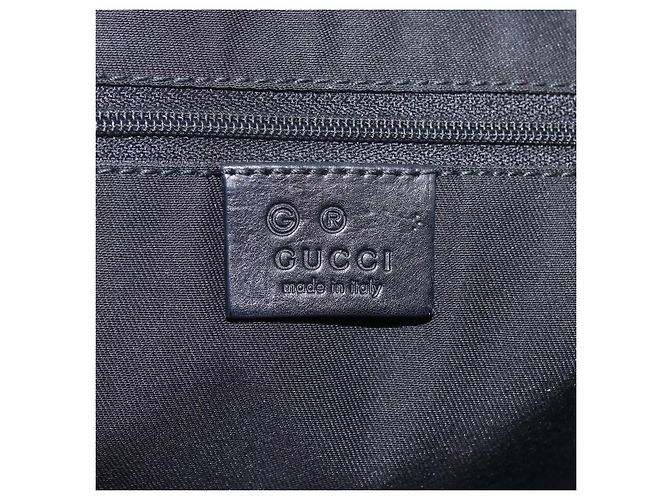 Borsa Tote in tela GUCCI Outlet Nero Oro 238696 Auth 160577 - vista 18