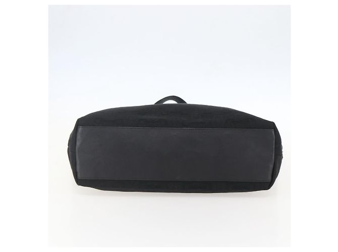Borsa Tote in tela GUCCI Outlet Nero Oro 238696 Auth 160577 - vista 5