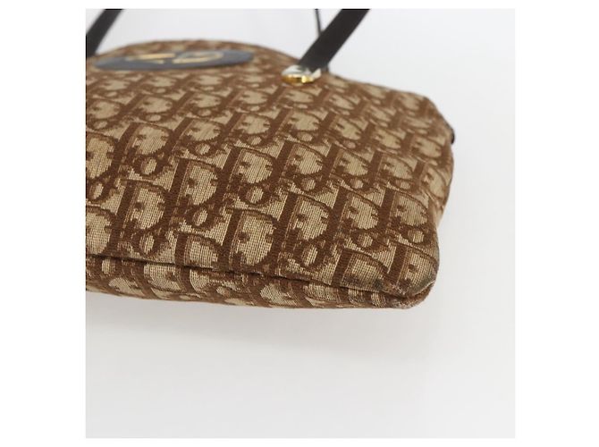 Christian Dior Trotter Canvas Tote Bag Beige Gold Auth 158084 - Ansicht 10