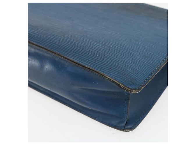 LOUIS VUITTON Pochette Uomo Epi Borsa Clutch Blu M52522 LV Auth 158167 - vista 15