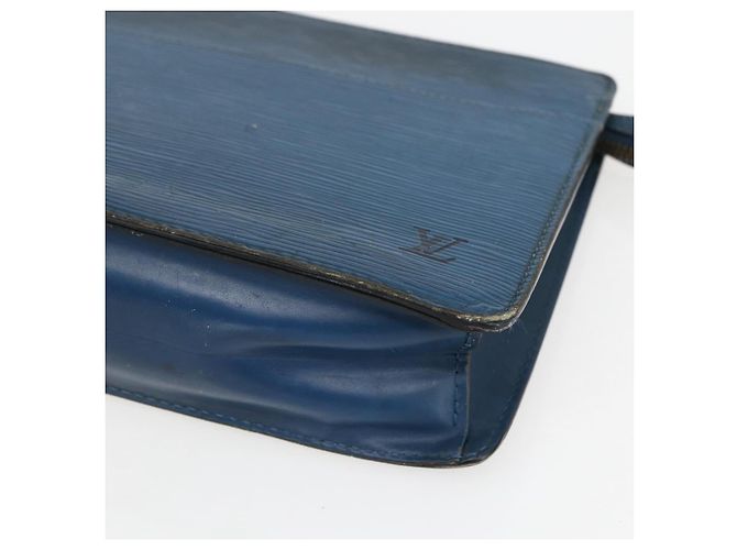 LOUIS VUITTON Pochette Uomo Epi Borsa Clutch Blu M52522 LV Auth 158167 - vista 7
