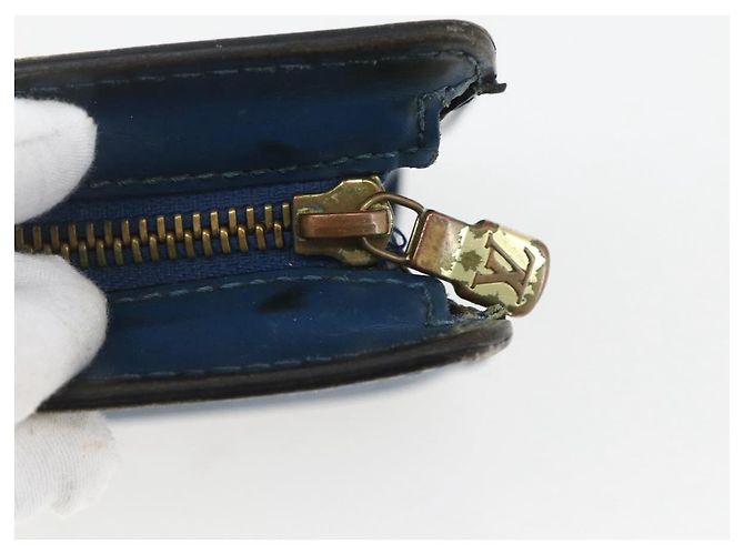 LOUIS VUITTON Pochette Uomo Epi Borsa Clutch Blu M52522 LV Auth 158167 - vista 8